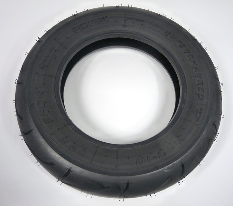 BGM sport tyre 3.50 x 10 reinforced 111mph TUBE TYPE ONLY